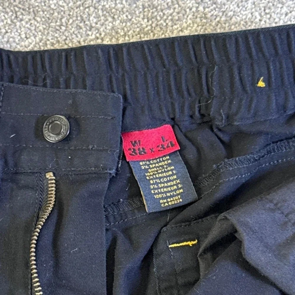 Caterpillar CAT Double Knee Work Pants Black 38x34 Men's Heavy Duty Workwear